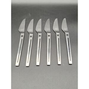 Hoffritz N.Y. Germany Stainless Art Deco Butter Knives Flatware